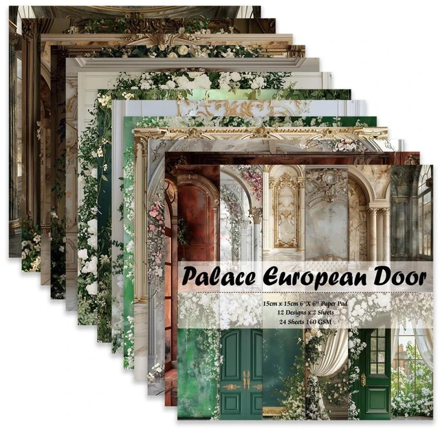 Main image of 24 Sheets 6"x6" Scrapbook Paper Single-Sided Pattern Decorative Paper