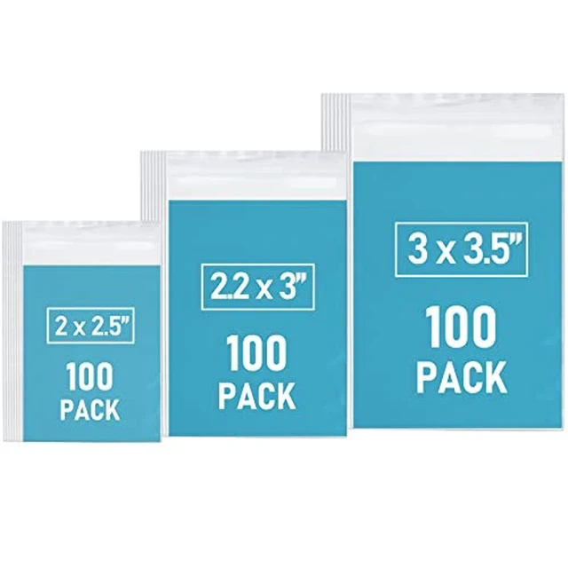 Alt view image 2 of 2 - Small Plastic Bags, 300 PCS Mini Baggies, 3 Assorted Sizes