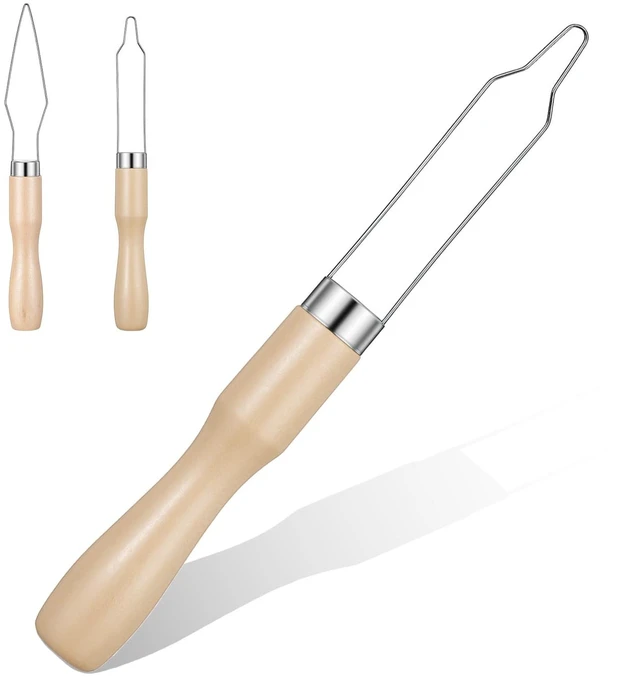 Main image of 3 Pcs Wooden Button Hook Tool,17 CM Button Hook for Seniors