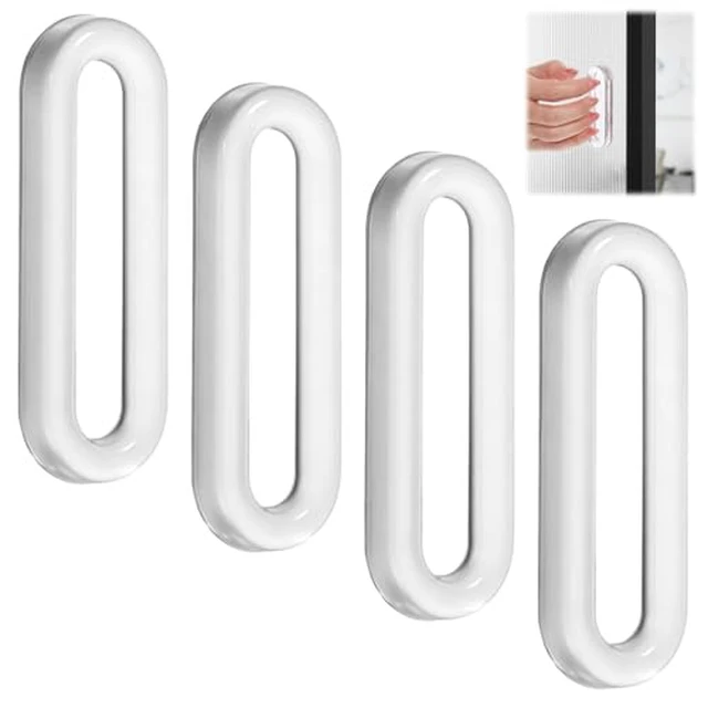Alt view image 2 of 2 - 4 Pcs Adhesive Handles, Glass Doors Handle
