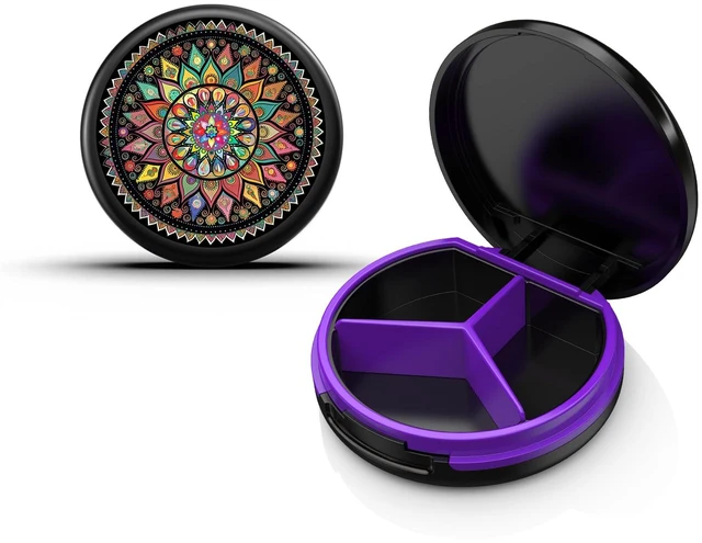Main image of Small Pill Case for Purse, Mini Travel Pill Organizer