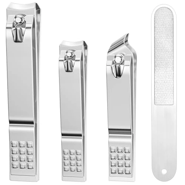 Alt view image 4 of 6 - Nail Clippers Set, 4 Piece Fingernail Toenail Cutters for Men Women, Purple