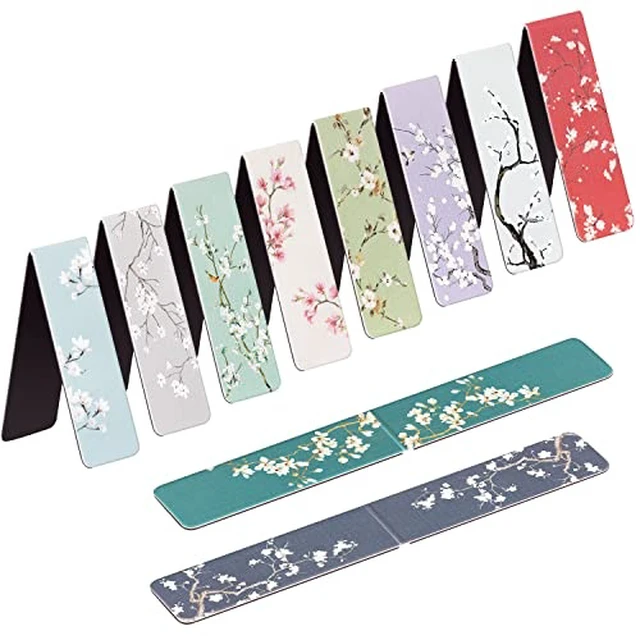 Alt view image 3 of 4 - 12 Pack Magnetic Bookmark, Book Marker Clip for Teachers, Students, Book Lovers, Printing on 2 Side