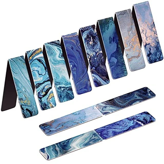 Alt view image 2 of 4 - 12 Pack Magnetic Bookmark, Book Marker Clip for Teachers, Students, Book Lovers, Printing on 2 Side