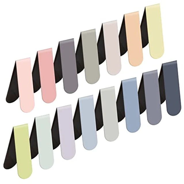 Alt view image 2 of 4 - Magnetic Bookmarks, 15PCS Magnetic Cute Bookmark for Teacher, Women, Men & Kids - Solid Colorful Light Bookmarks (Pack of 15)