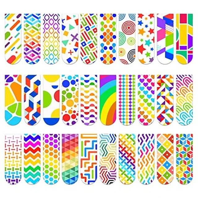 Alt view image 4 of 4 - Magnetic Bookmarks, 15PCS Magnetic Cute Bookmark for Teacher, Women, Men & Kids - Solid Colorful Light Bookmarks (Pack of 15)