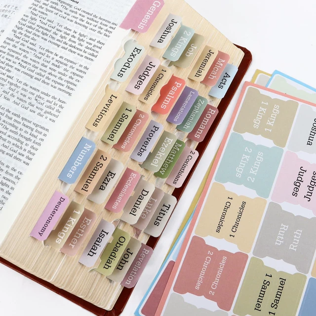 Main image of Bible Book Tabs for Women, Large Print Index Tabs for Bible Chapters