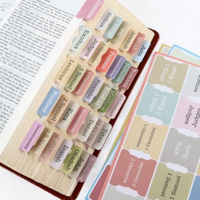 Alt view image 2 of 5 - Bible Book Tabs for Women, Large Print Index Tabs for Bible Chapters