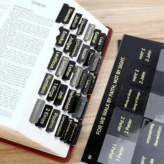 Alt view image 5 of 5 - Bible Book Tabs for Women, Large Print Index Tabs for Bible Chapters