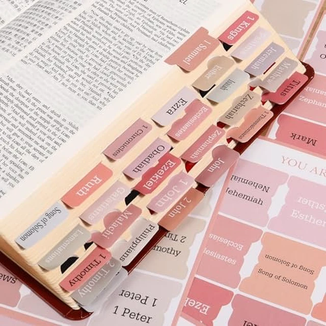 Alt view image 3 of 5 - Bible Book Tabs for Women, Large Print Index Tabs for Bible Chapters
