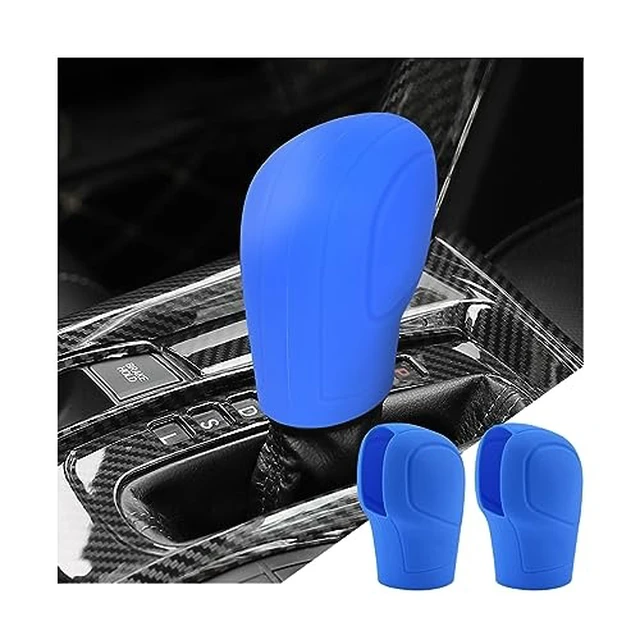 Alt view image 4 of 6 - 2 Pack 3.14 x 2.2 Inch Silicone Shift Knob Covers, Rose Red