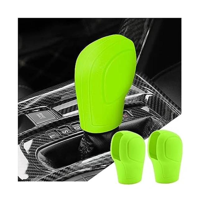 Alt view image 5 of 6 - 2 Pack 3.14 x 2.2 Inch Silicone Shift Knob Covers, Rose Red