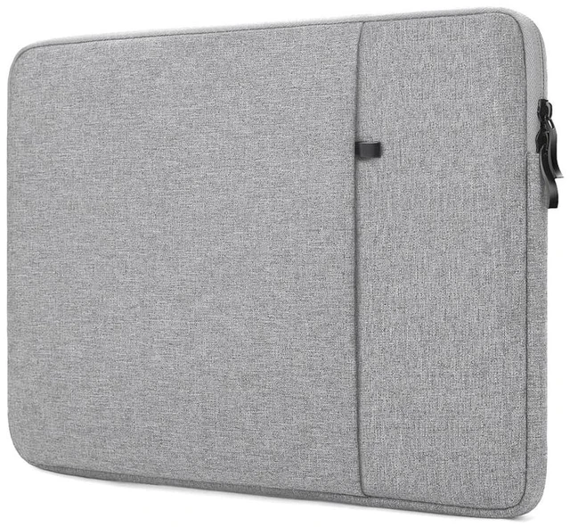 Main image of Sleeve Case for MacBook Neo & Air 13 Inch M5 M4, Water-Resistant | Gray, Precision Fit, Soft Inner Lining Padded, Anti-Scratch, Extra Attached Pocket, Travel Carry Laptop Bag for Home Office