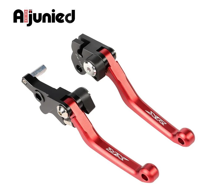 Main image of ALJUNIED 3105/3103 Short Brake & Clutch Lever Set Compatible with Honda XR125L XR150L XR190L XR650L, 6061-T6 Aluminum, Red
