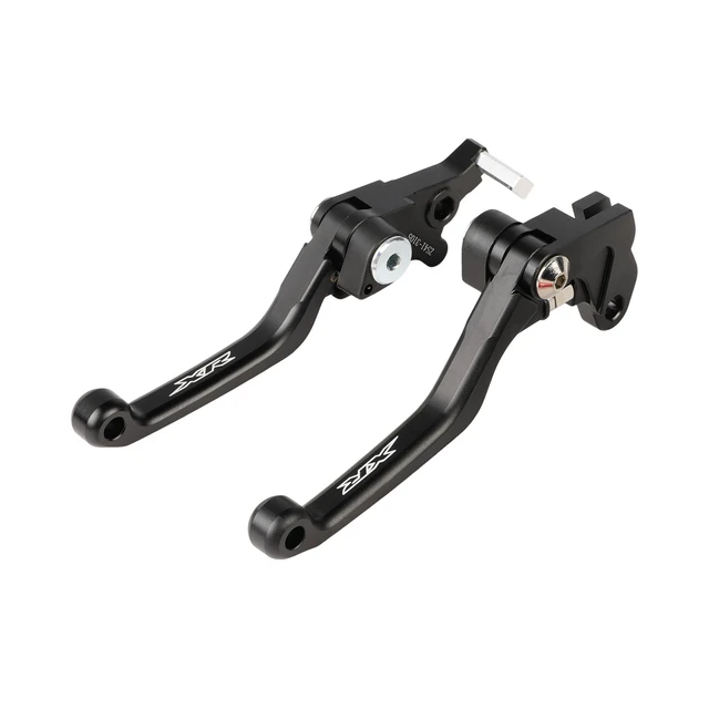 Alt view image 6 of 6 - ALJUNIED 3105/3103 Short Brake & Clutch Lever Set Compatible with Honda XR125L XR150L XR190L XR650L, 6061-T6 Aluminum, Red