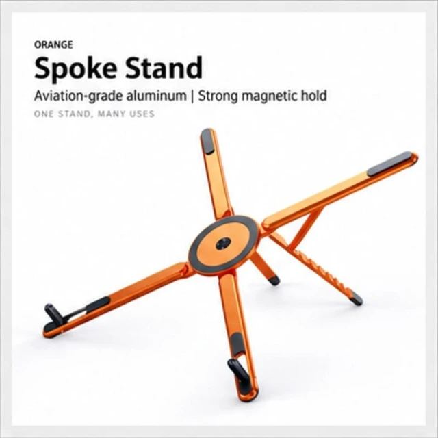 Alt view image 6 of 6 - ABS Carabiner Magnetic Phone Tripod, Silver