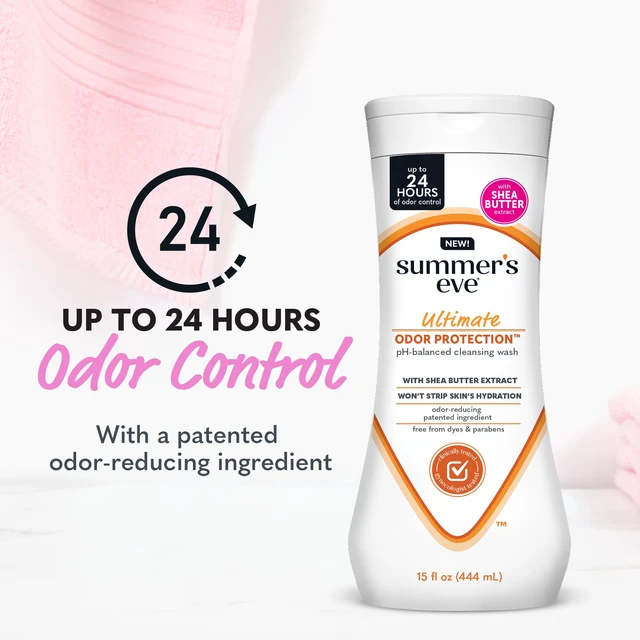 Alt view image 2 of 5 - Summers Eve Ultimate Odor Protection Feminine Wash with Shea Butter, Odor Control, 15 Fl Oz
