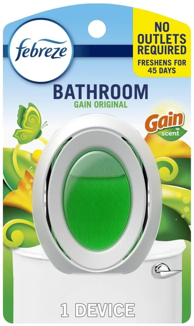 Main image of Febreze Bathroom Air Freshener, Odor-Fighting, Gain Original Scent, 1 Count
