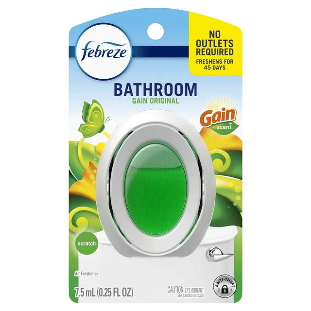 Alt view image 5 of 6 - Febreze Bathroom Air Freshener, Odor-Fighting, Gain Original Scent, 1 Count