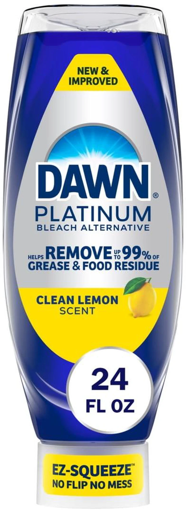 Main image of Dawn Platinum EZ Squueze Dish Soap Bleach Alternative Clean Lemon,