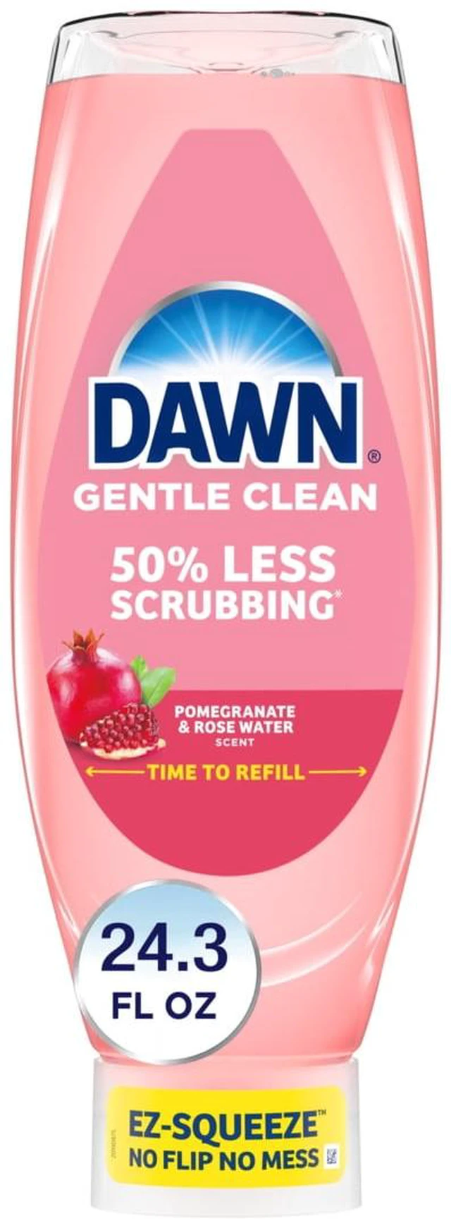 Main image of Dawn Gentle Clean EZ-Squeeze Dish Soap, Dishwashing Liquid, Pomegranate & Rose Water, 24.3oz