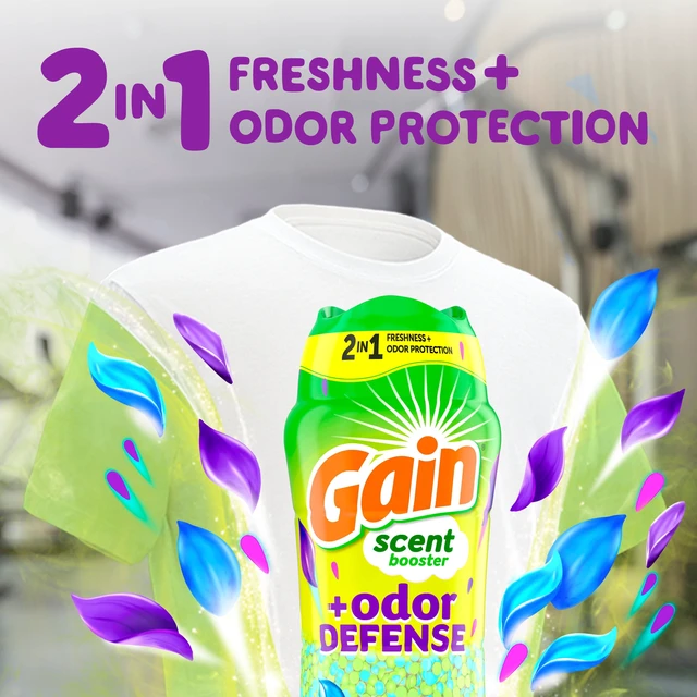 Alt view image 2 of 6 - Gain Laundry Scent Beads, Odor Defense 2-in-1 In-Wash Scent Booster, Super Fresh Blast Scent, 4.8 oz