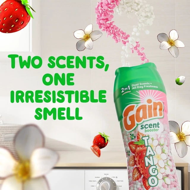 Alt view image 5 of 6 - Gain Tango In-Wash Laundry Scent Booster Beads, 2-in-1 Dual Scent, Strawberry & Shea Scent, 4.8 oz