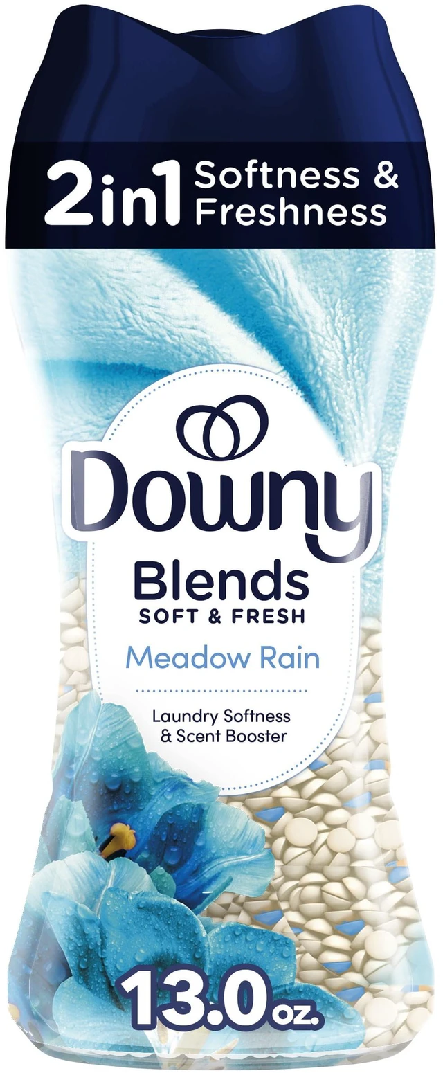 Main image of Downy Blends Soft & Fresh In-Wash Laundry Scent Booster Beads, Meadow Rain Scent, 13 oz