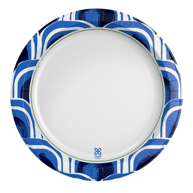 Alt view image 5 of 6 - Dixie Ultra Large Plate Disposable Paper Plates, 11.5", Multi-Color, 25 Count