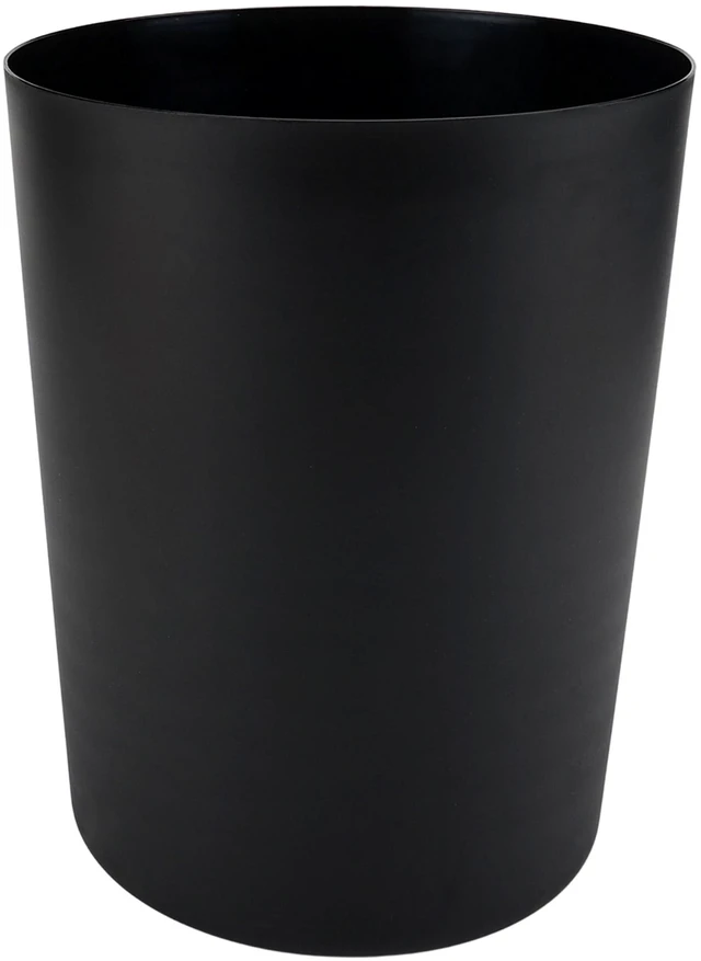 Main image of Mainstays 5 Gallon Plastic Wastebasket, Open Top, Matte Black