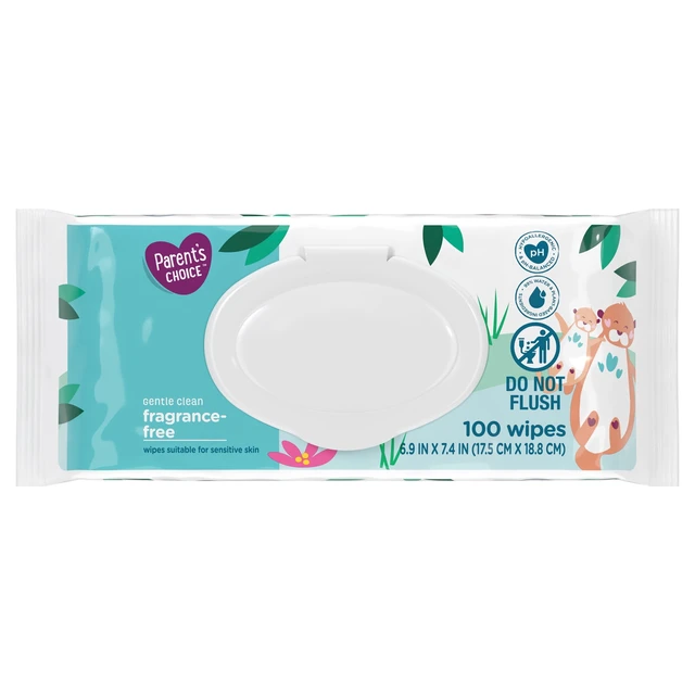 Alt view image 5 of 6 - Parent's Choice Fragrance-Free Baby Wipes, 300 Count (Select for More Options)