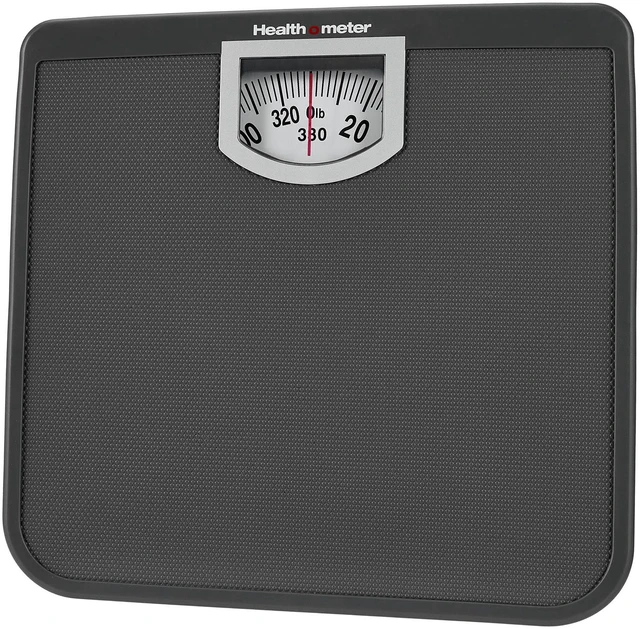 Main image of Health o meter Compact Dial Bathroom Scale, 330 lb. Capacity, Sturdy Metal Platform