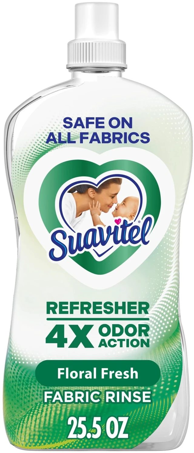 Main image of Suavitel Refresher Fabric Rinse and Odor Eliminator, 4X Odor Action, Floral Fresh Scent, 25.5 fl oz