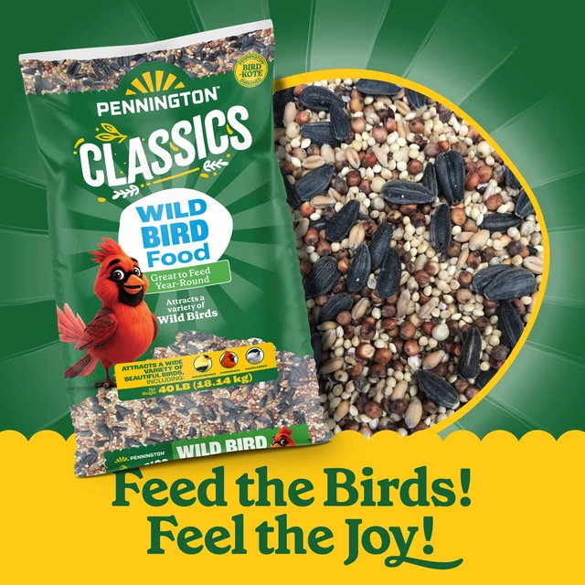 Alt view image 5 of 5 - Pennington Classic Wild Bird Feed and Seed, 40 lb. Bag, 1 Pack
