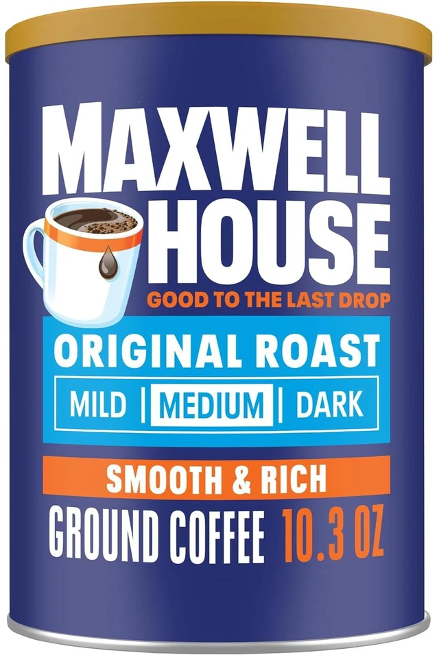 Main image of Maxwell House Ground Coffee, Original Roast, 10.3 oz Canister