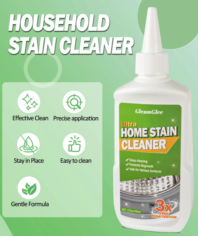 Alt view image 5 of 6 - GleamGlee Home Remover Gel, Powerful Washing Machine Gasket Cleaner, Heavy Duty Cleaning Solution for Washing Machine, Refrigerator Strips, Bathroom Grout, Tiles, Sink, Shower - 5 Fl.Oz