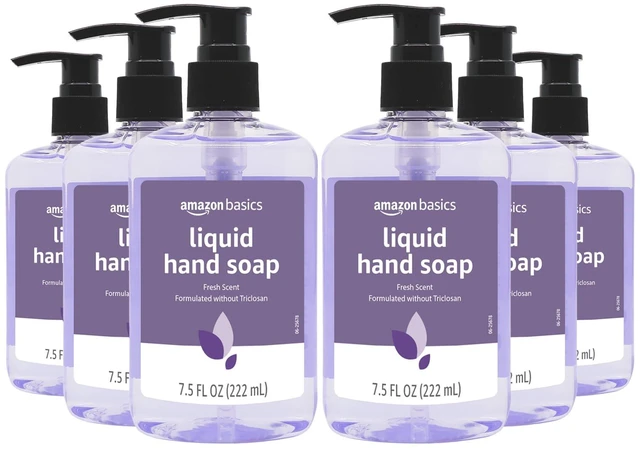Main image of Amazon Basics Original Fresh Liquid Hand Soap with Moisturizers, 7.5 Fl Oz (Pack of 6)
