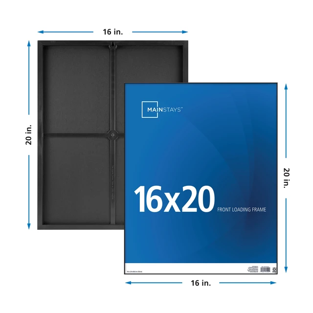 Alt view image 4 of 7 - Mainstays Format Frames 16 x 20 Front-Loading Picture Frame, Black, Wall or Tabletop