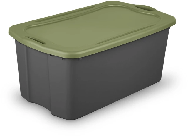 Main image of Sterilite EZ Carry 30 Gallon Extra-Large Storage Bin, Plastic Storage Container with Full-Grip Handles, Gray