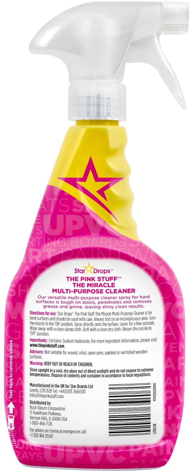 Alt view image 5 of 6 - The Pink Stuff, Miracle Multi-Purpose Cleaner Spray, 24 fl oz
