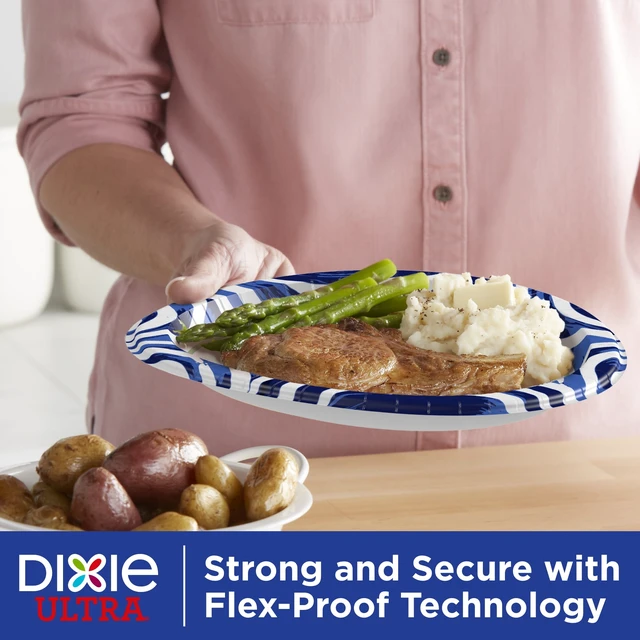 Alt view image 5 of 6 - Dixie Ultra Disposable Paper Plates, 10", Multi-Color, 50 Count