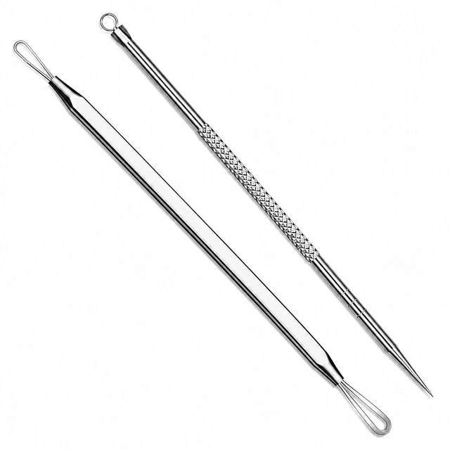 Main image of 2 Pcs Pimple Popper Tool Blackhead Remover, Comedone Extractor for Acne
