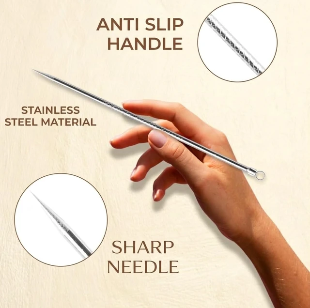 Alt view image 2 of 7 - 2 Pcs Pimple Popper Tool Blackhead Remover, Comedone Extractor for Acne