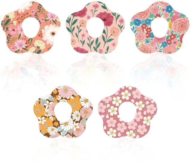 Main image of 10pcs Waterproof Flower Shape Adhesive Sensor Patches for Dexcom G7