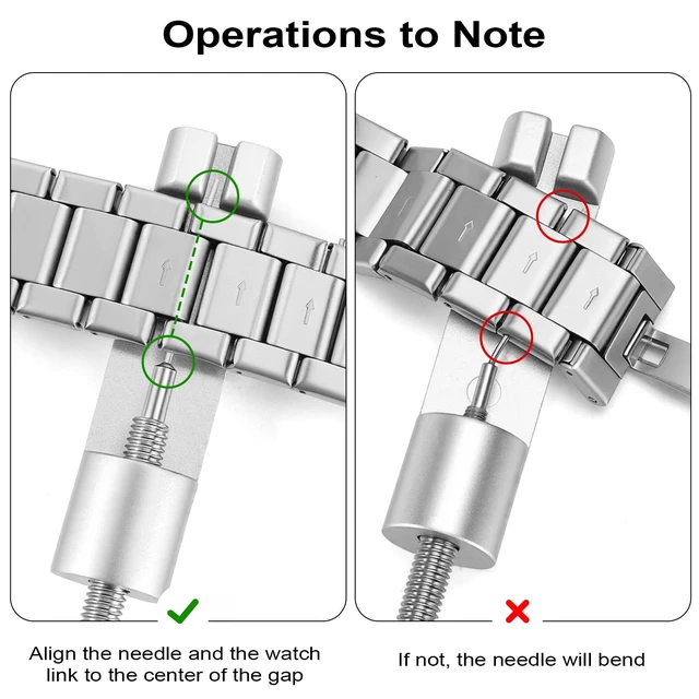 Alt view image 2 of 7 - Xipum Watch Link Removal kit, Watch Band Adjuster and Pin Remover