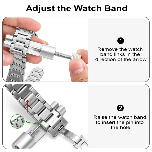 Alt view image 5 of 7 - Xipum Watch Link Removal kit, Watch Band Adjuster and Pin Remover