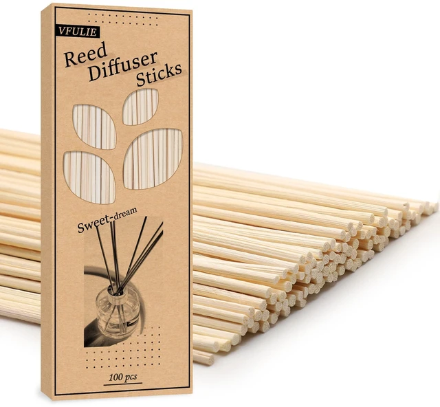 Main image of VFULIE 100PCS Reed Diffuser Sticks, Refill Replacement for Aroma Fragranc (100, Primary Color)
