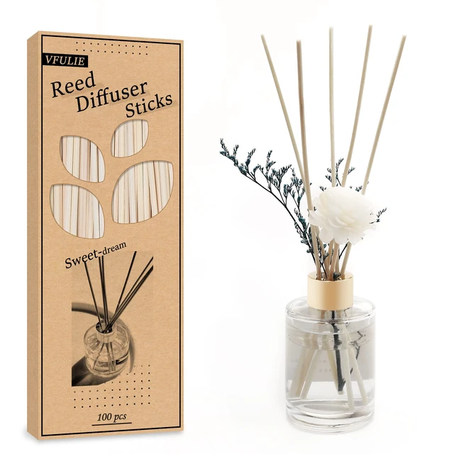Alt view image 2 of 6 - VFULIE 100PCS Reed Diffuser Sticks, Refill Replacement for Aroma Fragranc (100, Primary Color)