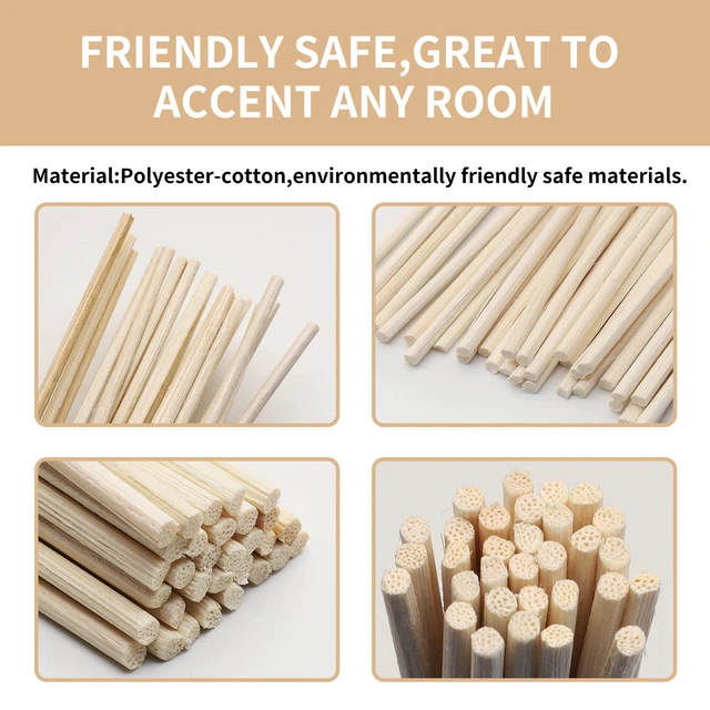 Alt view image 5 of 6 - VFULIE 100PCS Reed Diffuser Sticks, Refill Replacement for Aroma Fragranc (100, Primary Color)