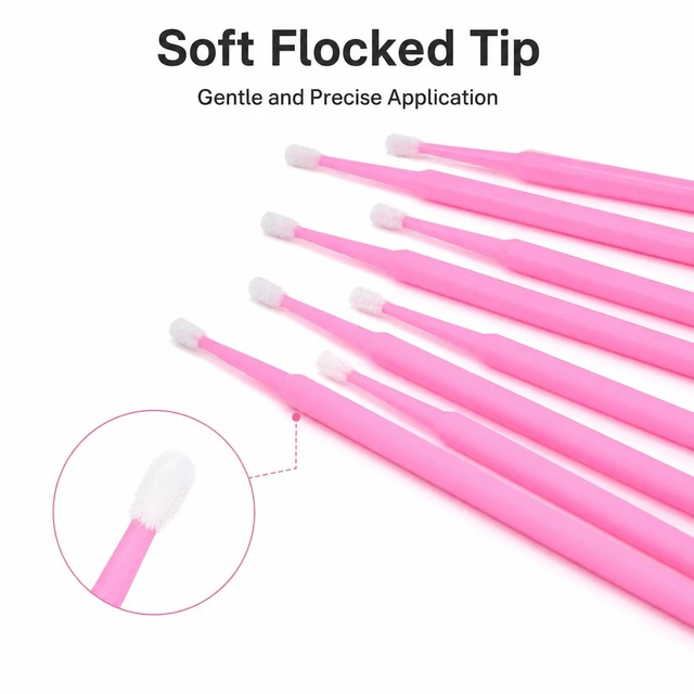 Alt view image 4 of 6 - G2PLUS Micro Cotton Swabs 500PCS Disposable Eyelash Extension Applicators